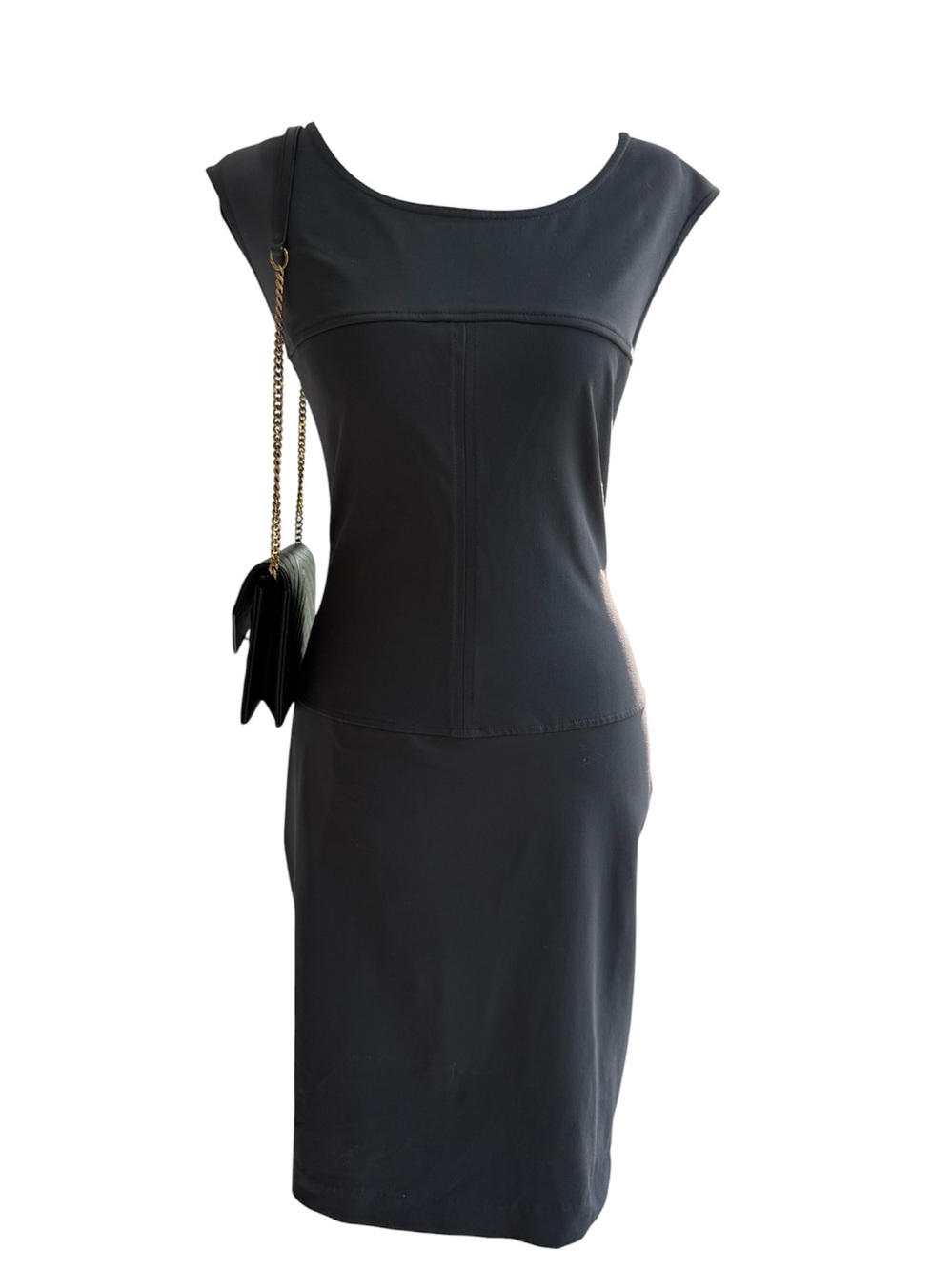 Cynthia Rowley Slate Gray Cap-Sleeve Sheath Dress